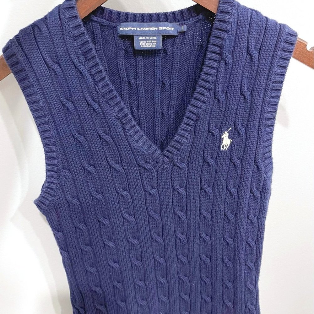 Women's Ralph Lauren 100% Cotton Knitted Vest (S)